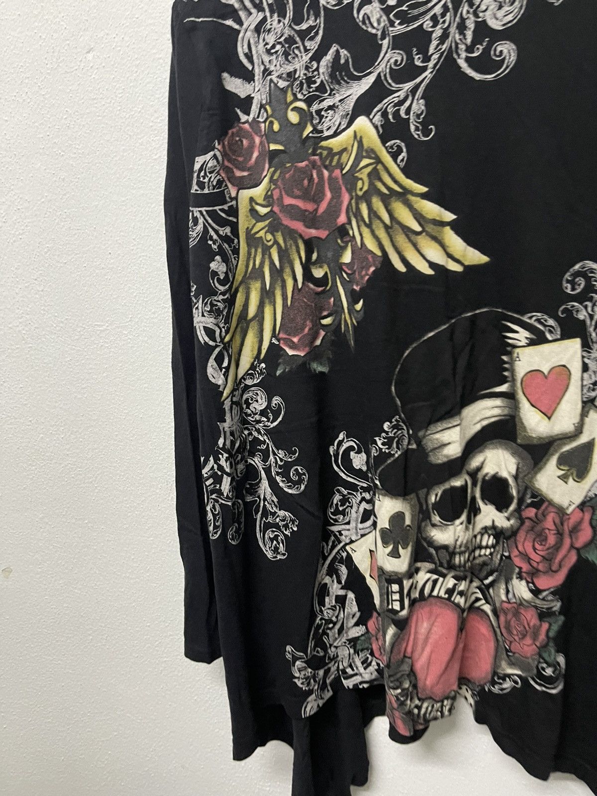 Japanese Brand 2000s DIG DEEP JAPANESEBRAND SKULL ASYMMETRICAL LONG SLEEVE Size L / US 10 / IT 46 - 14 Thumbnail
