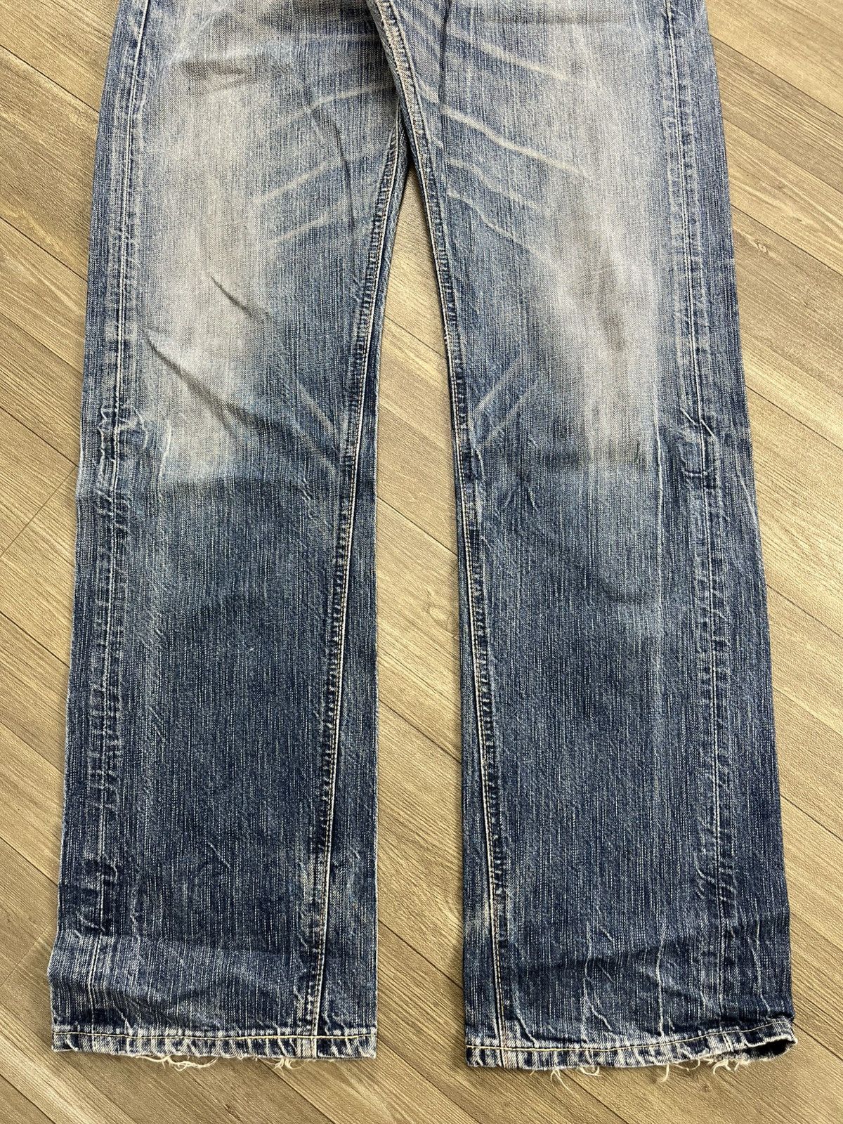 Hysteric Glamour Vintage Edwin 503 Distressed Faded Flared Jeans Lgb Style Size US 32 / EU 48 - 3 Thumbnail