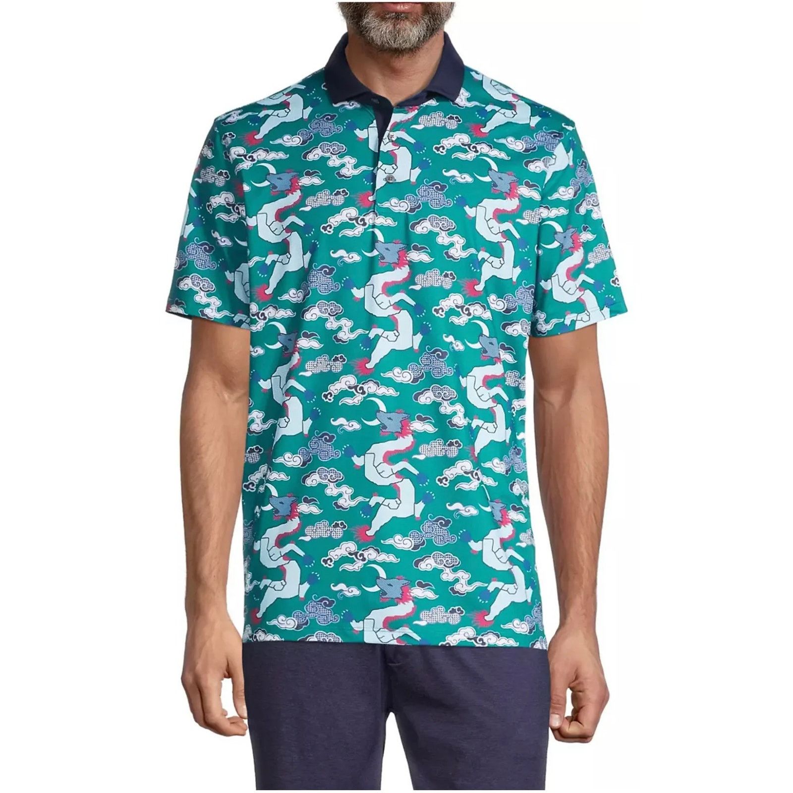 Other NWT Greyson Men's Wolf Slayer Polo in Jungle size Large Size US S / EU 44-46 / 1 - 2 Thumbnail