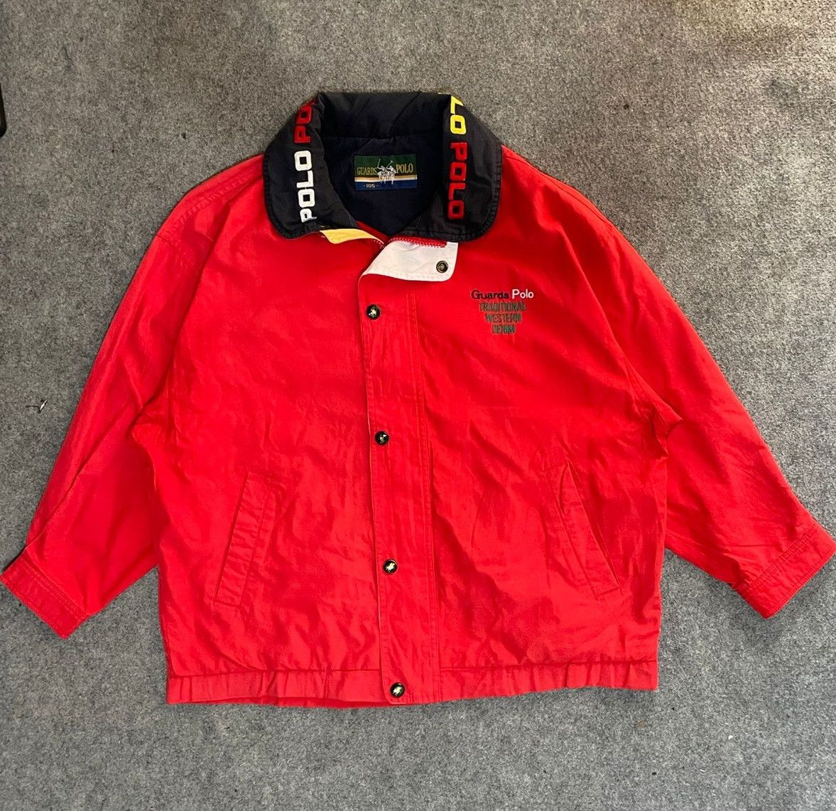 Other UK JACKET WINDBREAKER GUARDS POLO VINTAGE FULL BORDIR Size US XL / EU 56 / 4 - 1 Thumbnail