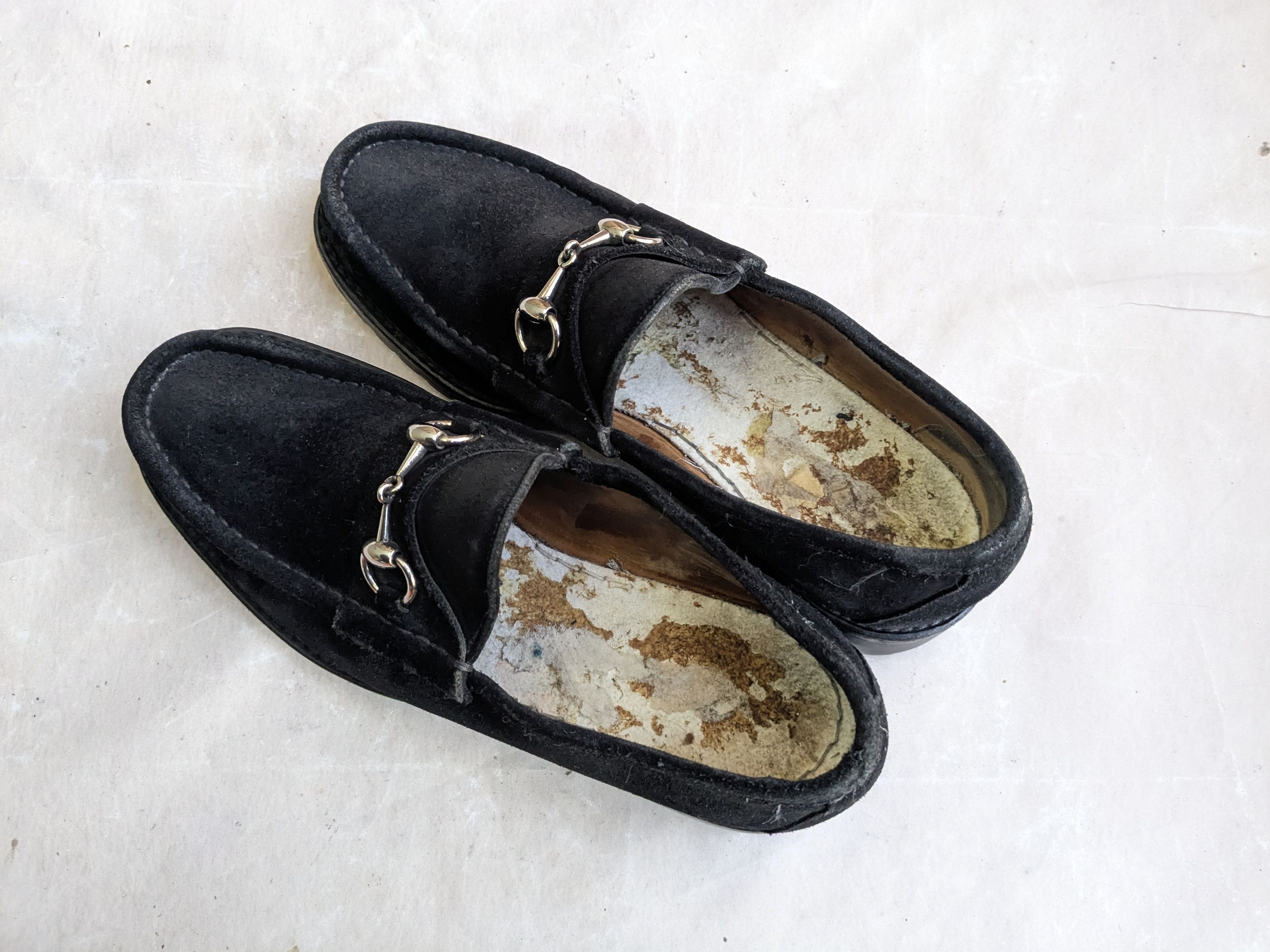Gucci Gucci Horsebit Loafers Black Suede 9.5 Leather Rubber Size US 9.5 / EU 42-43 - 9 Thumbnail