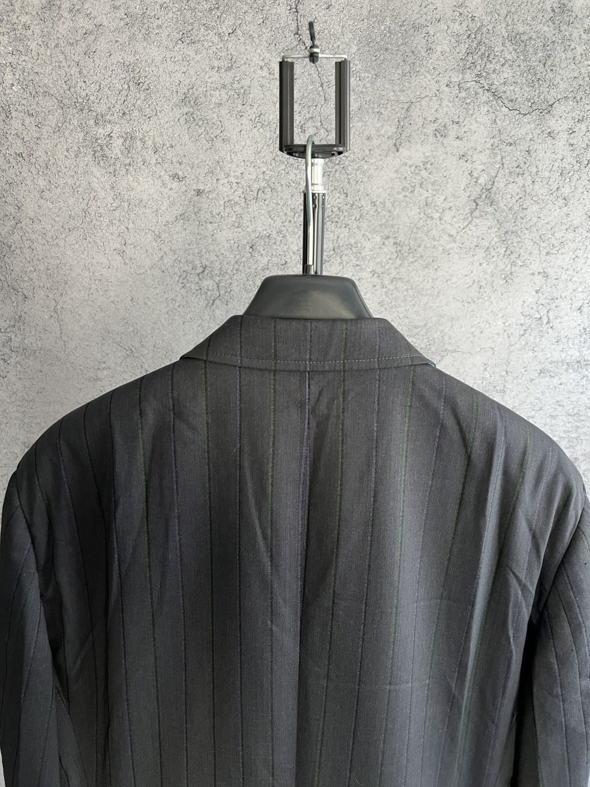 Etro Vintage Etro Milano Striped Blazer Classic Suit Wool Size 58 Size 50R - 4 Thumbnail