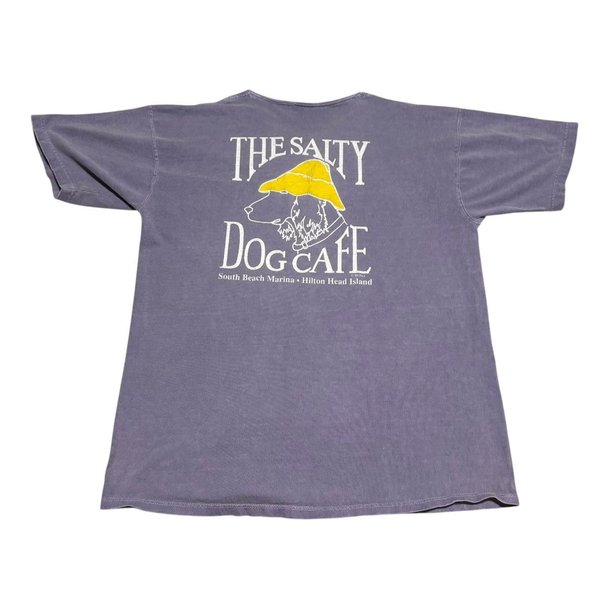 Vintage The Salty Dog Cafe Light Purple Shirt Men's XL NO NECK Size US XL / EU 56 / 4 - 1 Thumbnail