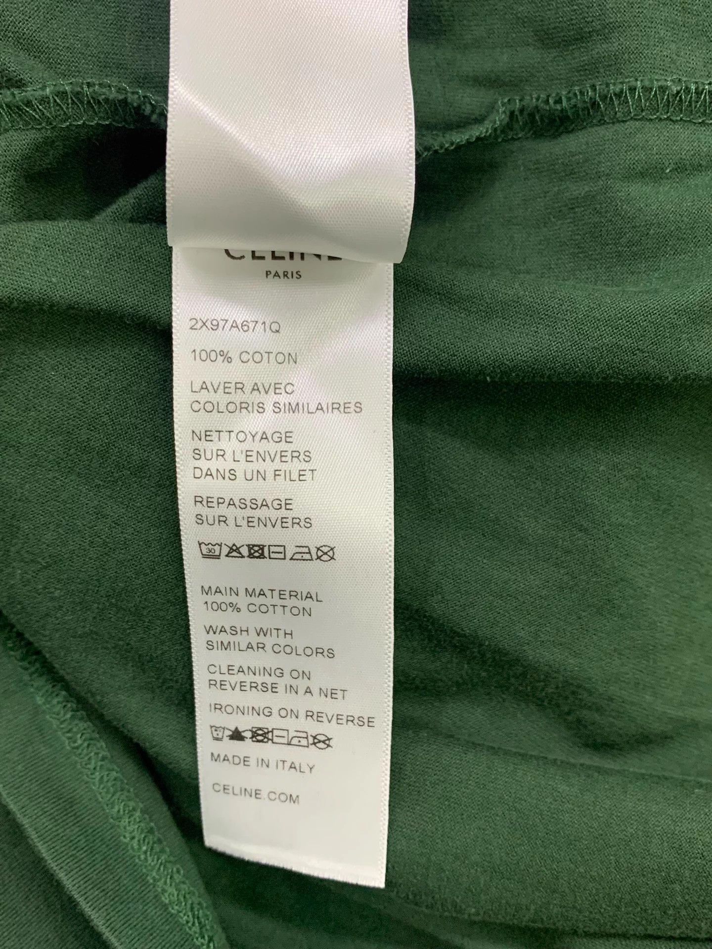 Celine Celine Green Print Short-Sleeve Tee M New Size M / US 6-8 / IT 42-44 - 6 Thumbnail