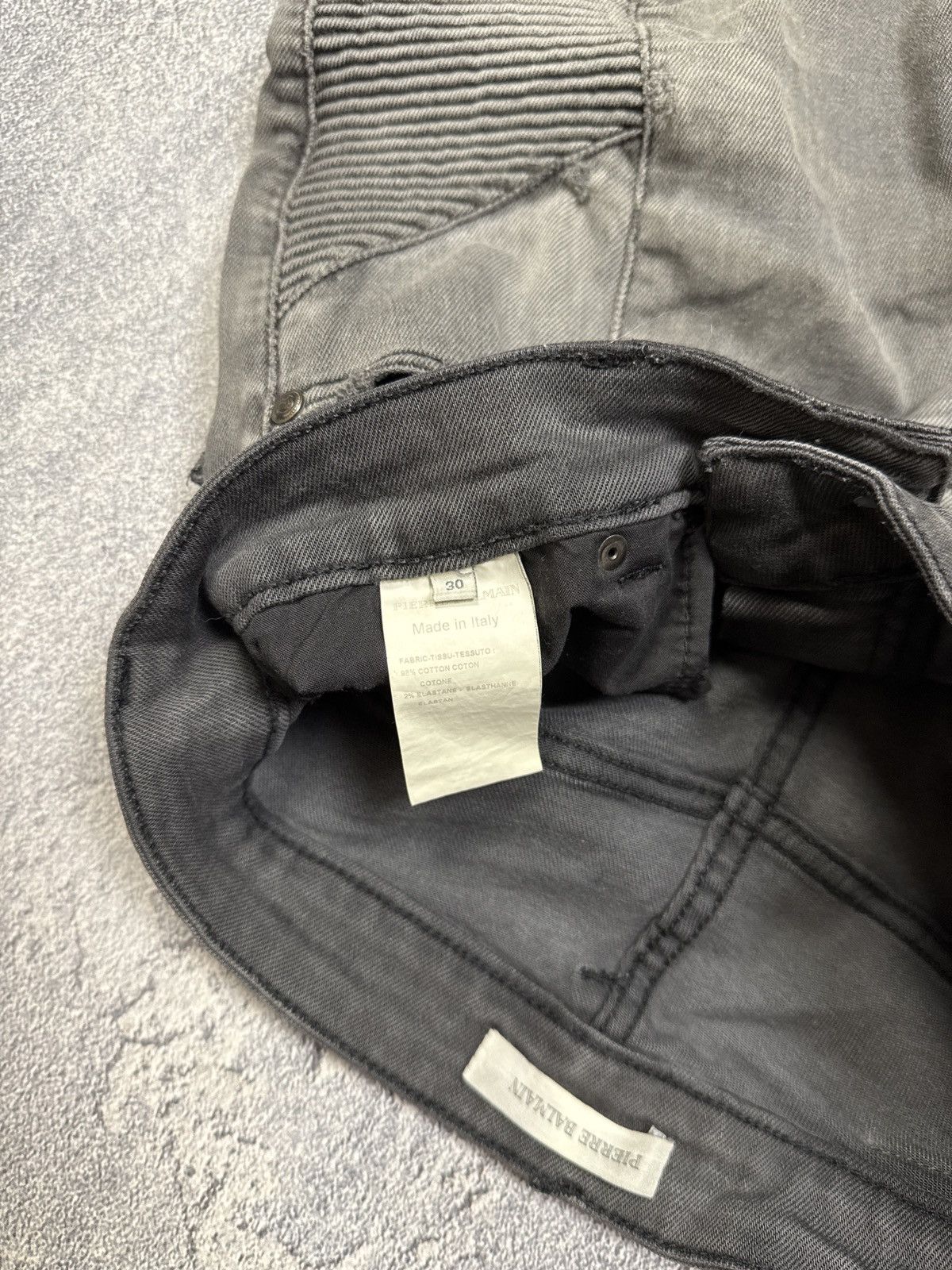 Balmain Archive Pierre Balmain Biker Pants Vintage Luxury Designer Size US 30 / EU 46 - 17 Thumbnail