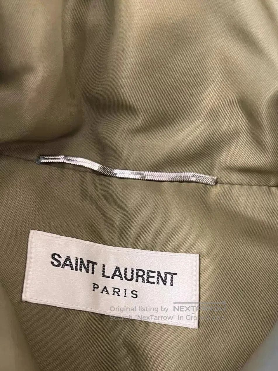 Saint Laurent Paris Green Puffer Jacket with High Collar . Size US M / EU 48-50 / 2 - 4 Thumbnail