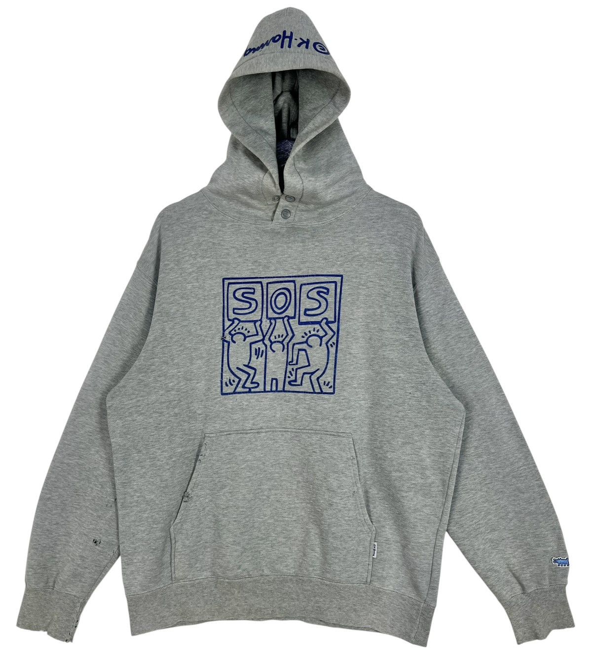 Keith Haring 90s Vintage Distressed Keith Haring Hoodie Size US L / EU 52-54 / 3 - 1 Thumbnail