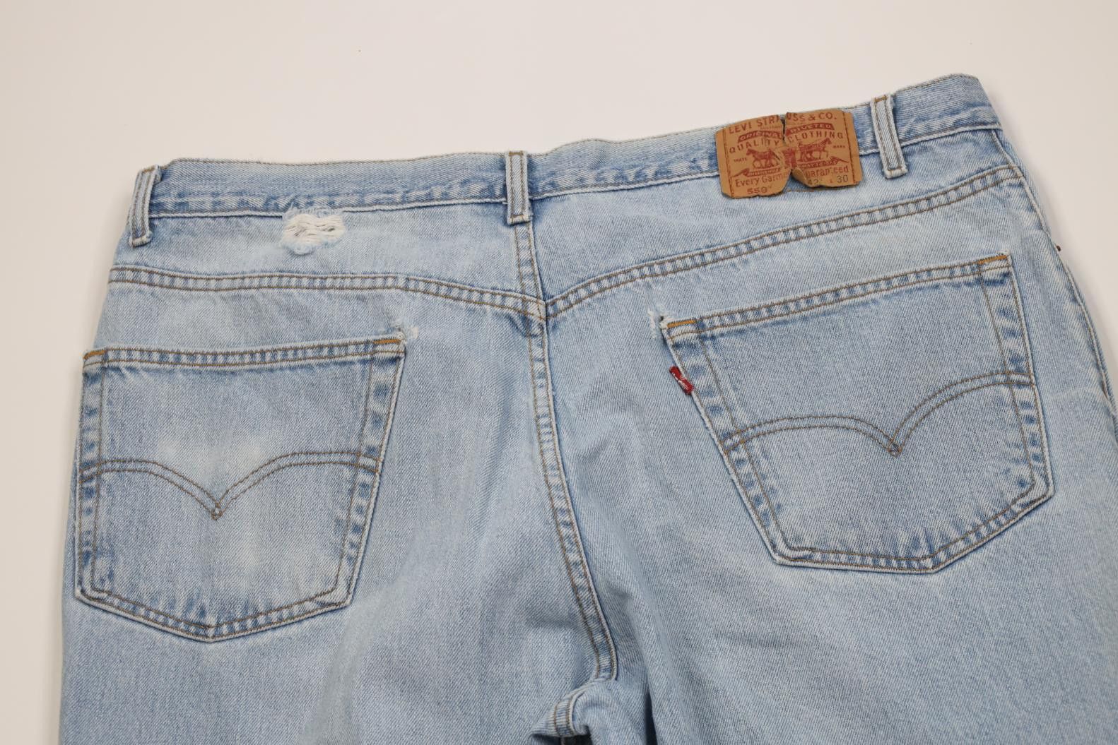 Levi's Vintage 90s Levis 550 Relaxed Fit Denim Jeans Blue Cotton Size US 42 / EU 58 - 12 Thumbnail