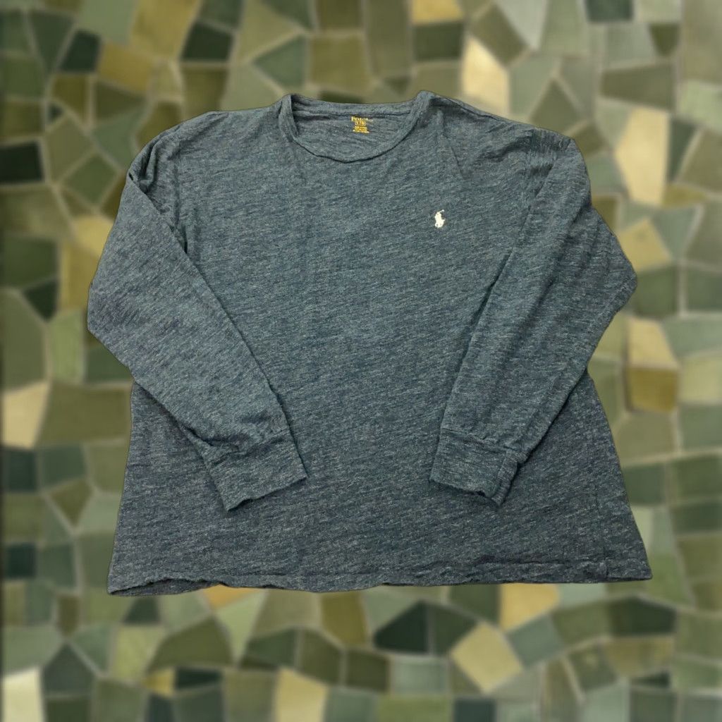 Polo Ralph Lauren Polo Ralph Lauren Mens Shirt Long Sleeve Gray Heather Embroidered Pony Crew Neck L Large Cotton Jersey Polo Ralph Lauren Mens Shirt (US) Size US L / EU 52-54 / 3 - 1 Thumbnail