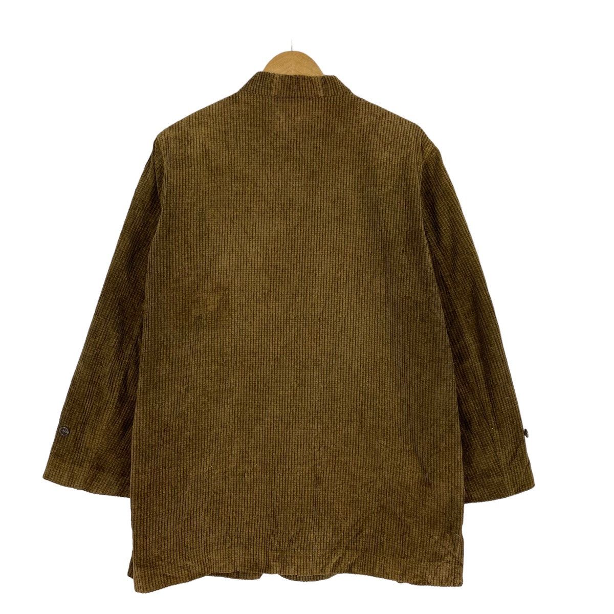 Japanese Brand Van Jac Coduroy Long Coat Inspired Yohji Yamamoto Size US L / EU 52-54 / 3 - 10 Thumbnail