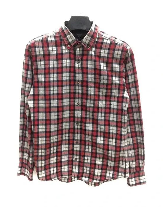 image of Beams Plus Beams Plaid Tartan Single Pocket Shirt Button Up, Men's (Size Medium)