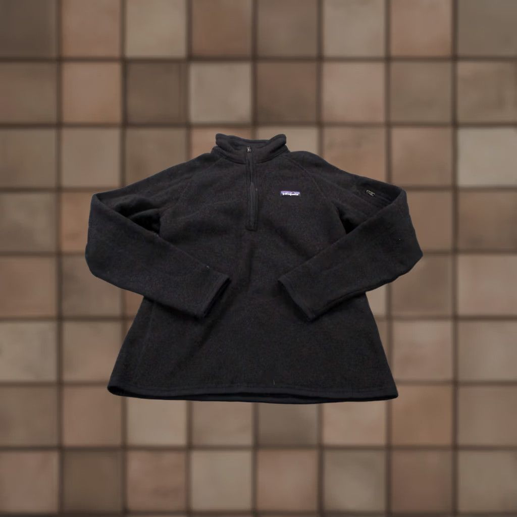 Patagonia Patagonia Jacket Womens M Better Sweater Jacket Windbreaker Outdoor Hiking Black 1/4 Zip Pockets Thermal Windproof Winter Fall Womens Size M / US 6-8 / IT 42-44 - 1 Thumbnail