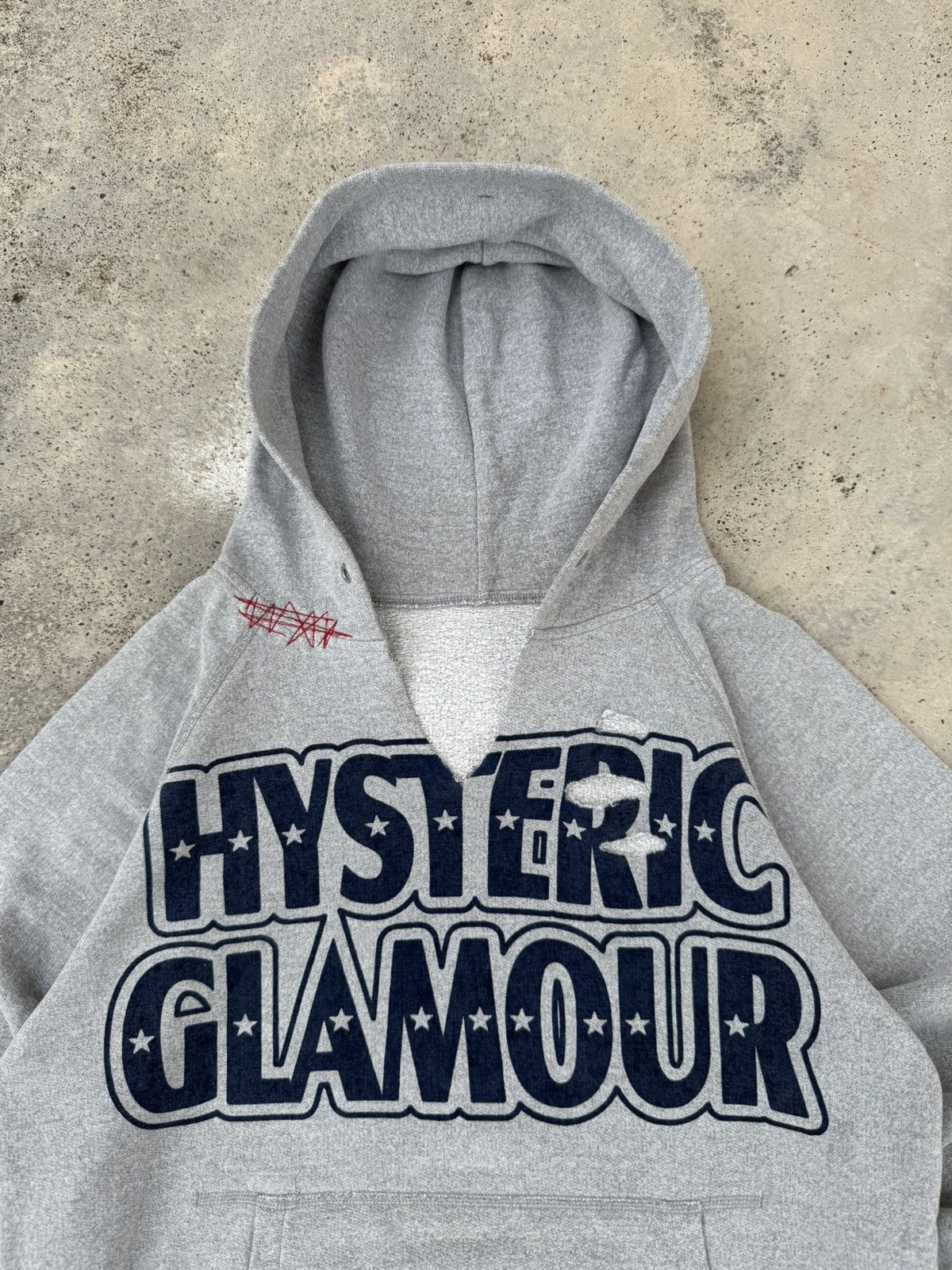 Hysteric Glamour × Vintage Distressed Hysteric Glamour Hard Star Grunge Hoodie Size US S / EU 44-46 / 1 - 2 Thumbnail
