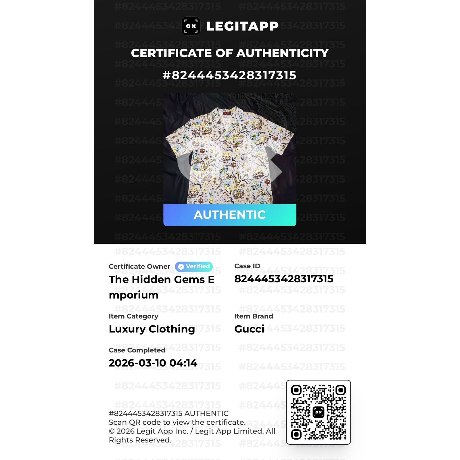 Gucci Gucci 2024 Collection by Sabato De Sarno Printed Shirt Size US S / EU 44-46 / 1 - 2 Thumbnail