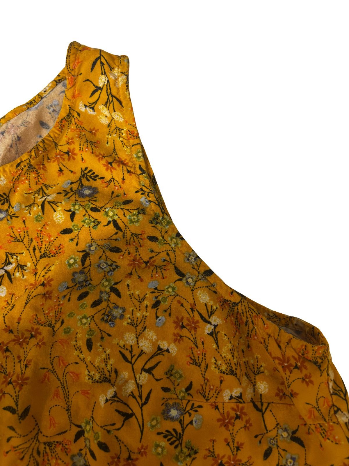Old Navy Yellow floral Dress.wd2025 Size L / US 10 / IT 46 - 6 Thumbnail
