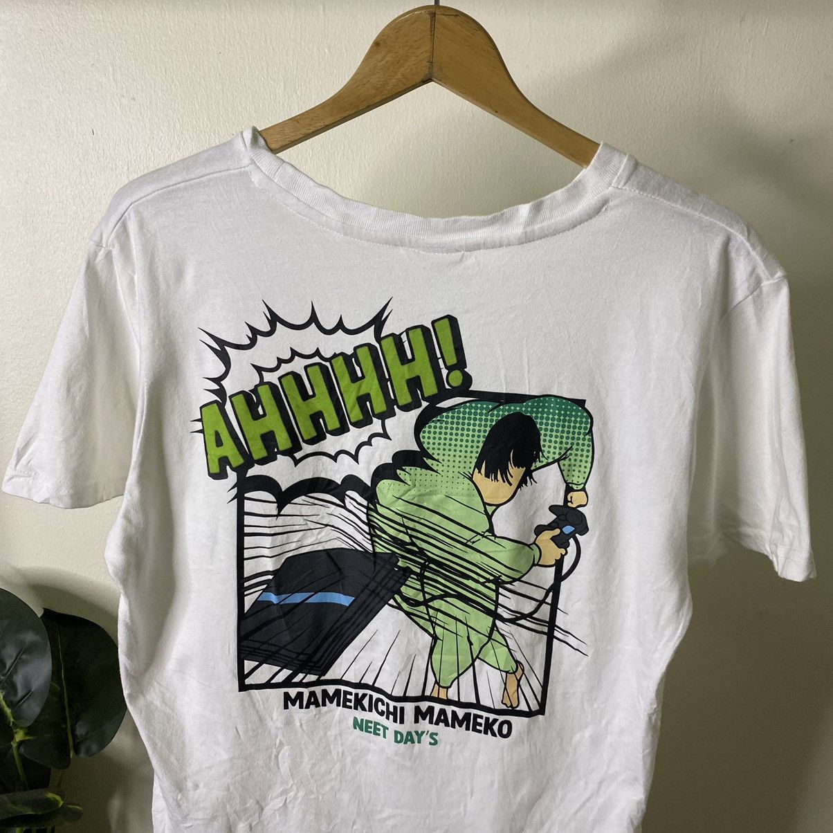 Anime × Vintage Vintage Y2K Mamekichi Mameko NEET No Nichijou Anime Tee Size US M / EU 48-50 / 2 - 2 Thumbnail
