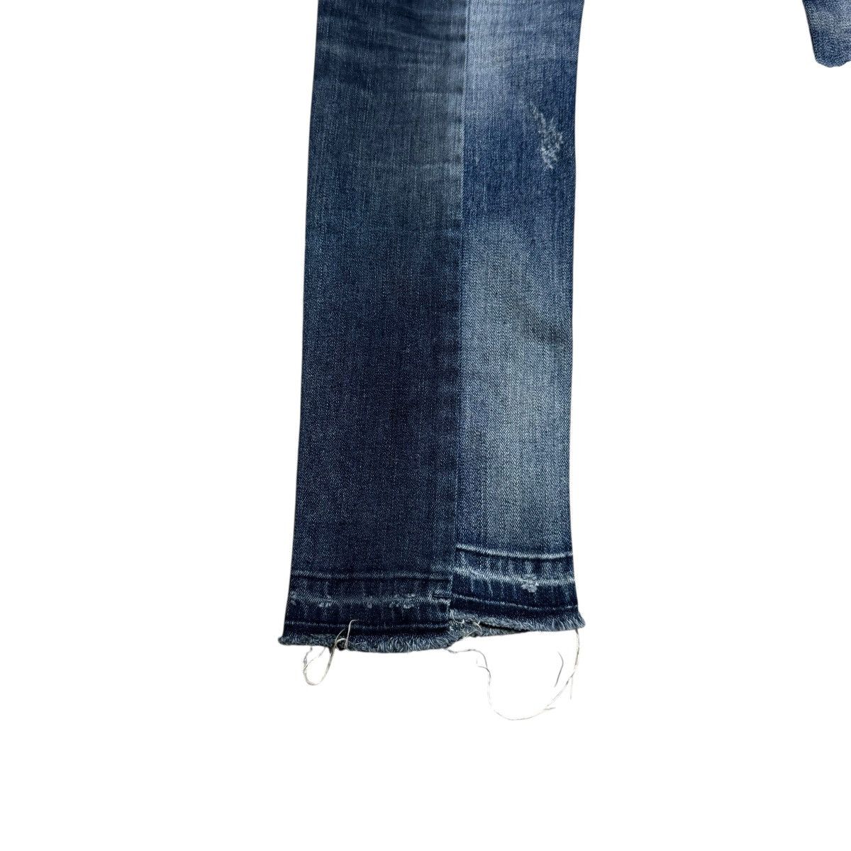 GOSTAR DE FUGA Gostar De Fuga Reconstruct Denim Skinny Jeans Size US 33 - 15 Thumbnail
