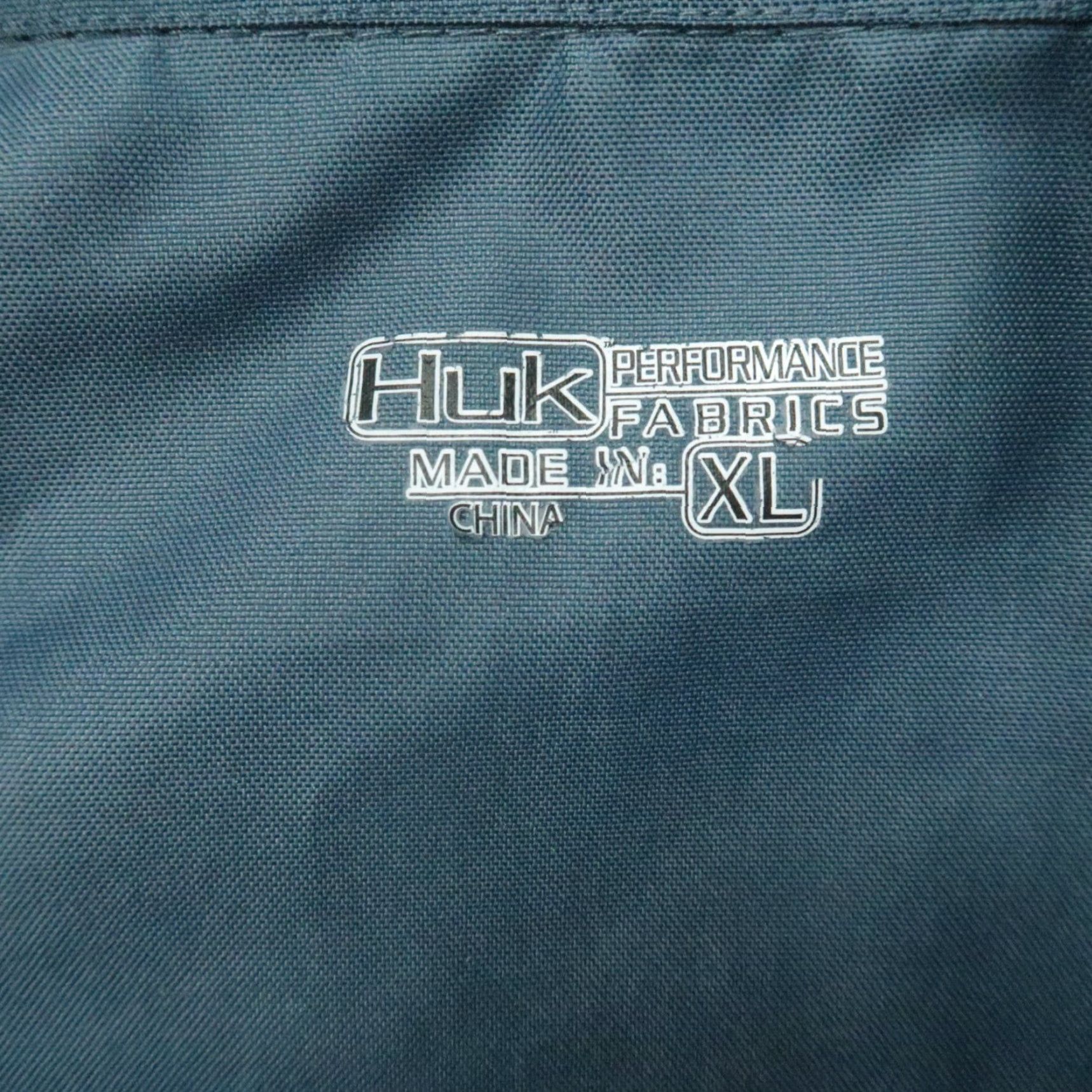 Vintage Huk Jacket Mens XL Blue Full Zip Hooded Windbreaker Pockets Size US XL / EU 56 / 4 - 3 Thumbnail