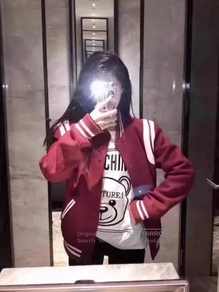 Yves Saint Laurent YSL Burgundy Classic Varsity Jacket. Size US S / EU 44-46 / 1 - 8 Thumbnail