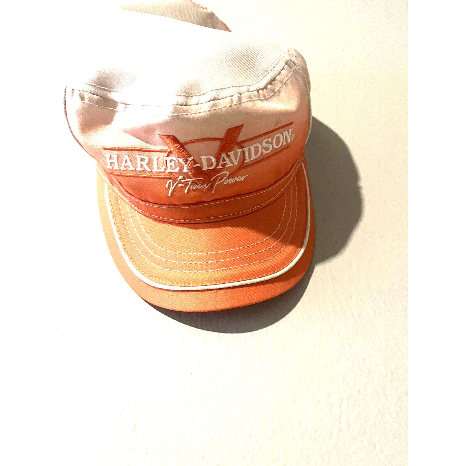 Harley Davidson Harley Davidson Women’s Hat White Orange Biker Cap NWOT Size ONE SIZE - 4 Thumbnail