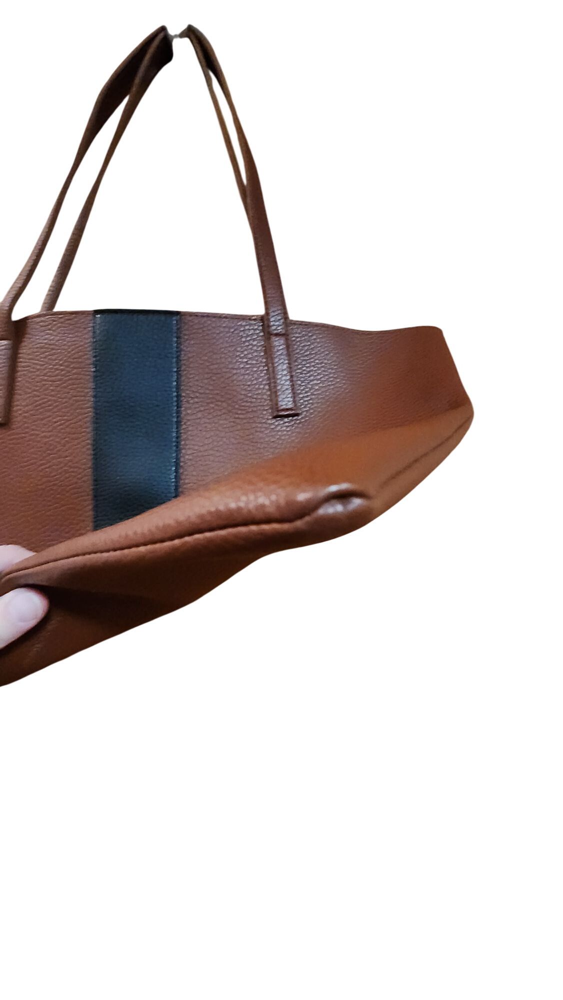 Vince Camuto Vince Camuto Luck Tote in brown and black pebbled vegan leat Size ONE SIZE - 2 Thumbnail