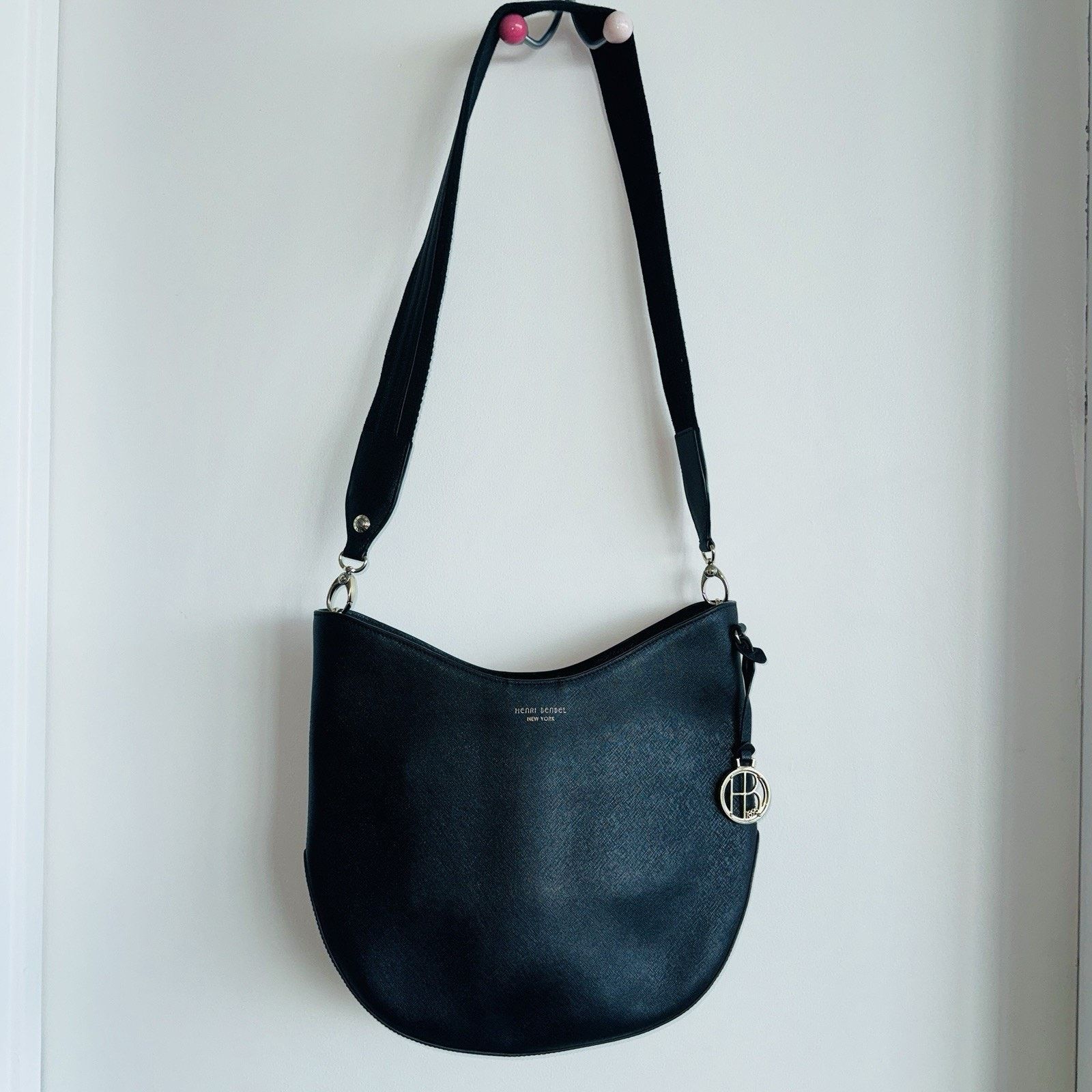 Henri Bendel Henri Bendel West 57th Hobo Crossbody Bag Handbag Black Size ONE SIZE - 13 Thumbnail