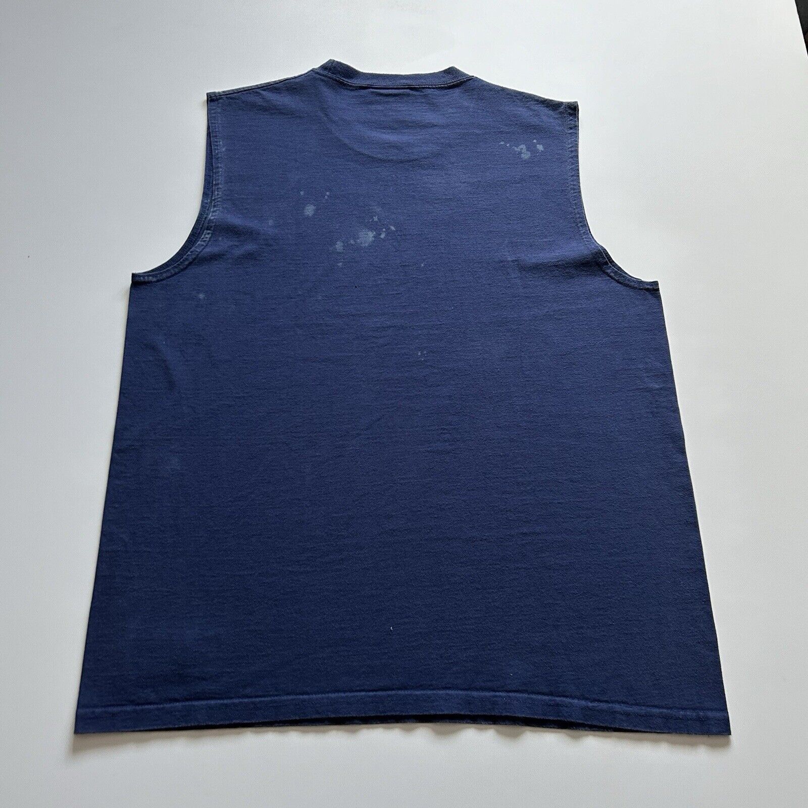 Nike × Vintage Vintage Y2K Nike Center Swoosh Sleeveless Shirt Large Faded Size US L / EU 52-54 / 3 - 3 Thumbnail