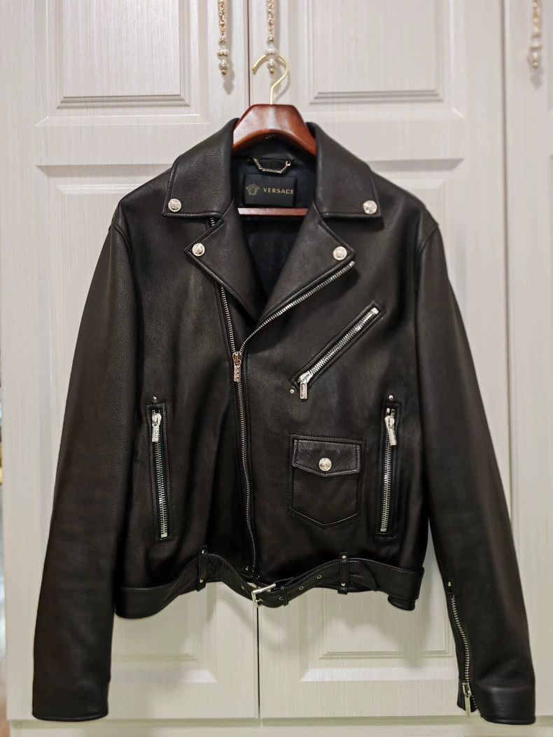 Versace Versace Nappa sheepskin leather jacket Size US L / EU 52-54 / 3 - 1 Thumbnail