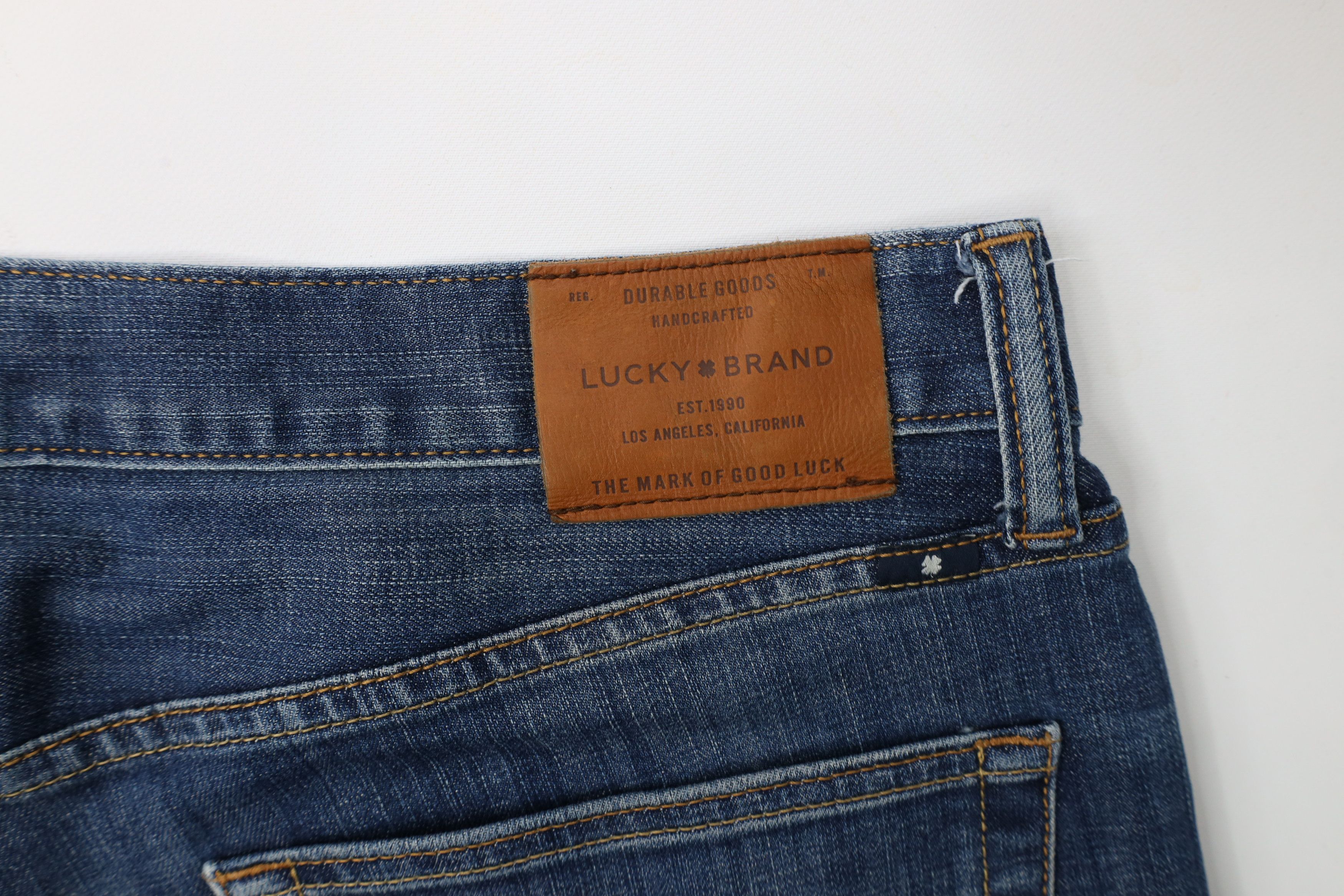 Lucky Brand × Vintage Vintage Y2K Lucky Brand 221 Straight Leg Denim Jeans Blue Size US 36 / EU 52 - 14 Thumbnail