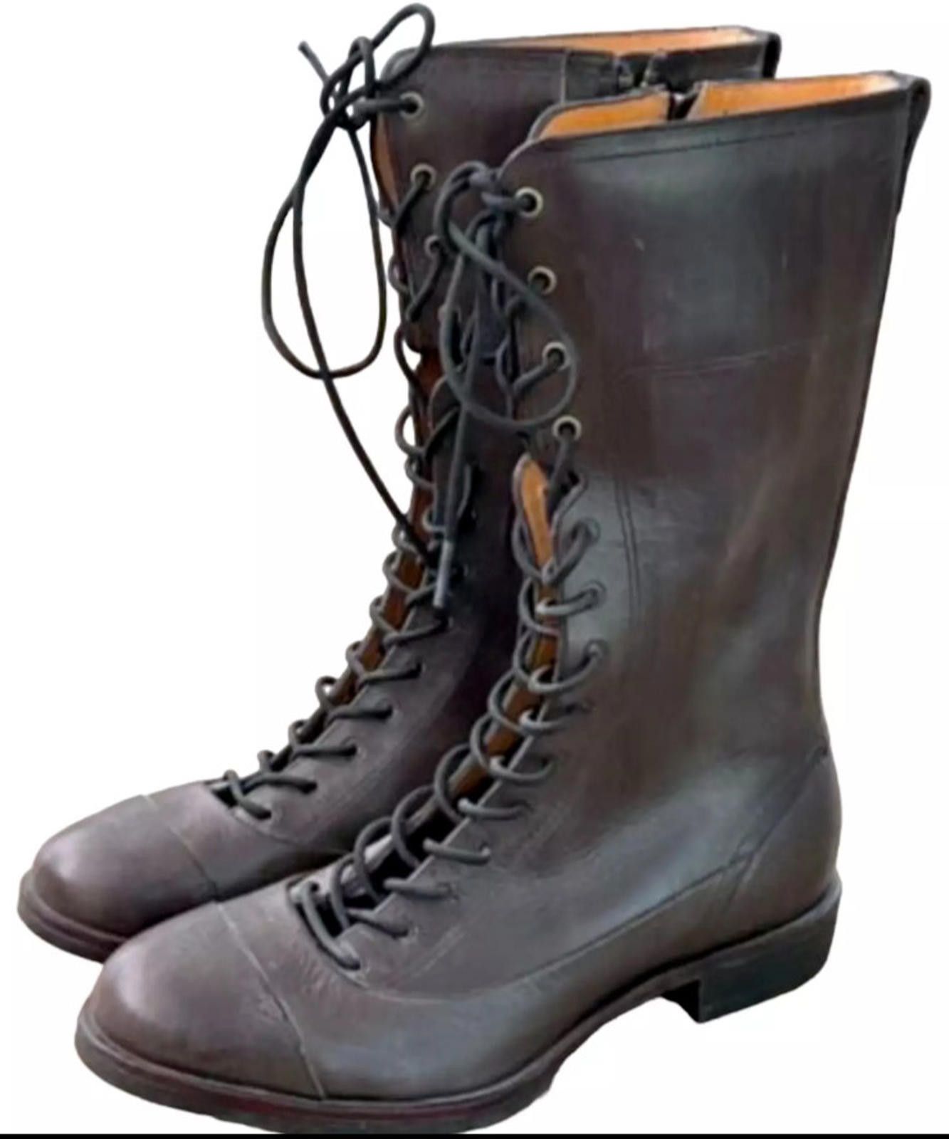 Timberland New Genuine Leather Timberland Zip Up Lace Up Boots Size 6 Size US 6 / IT 36 - 1 Thumbnail