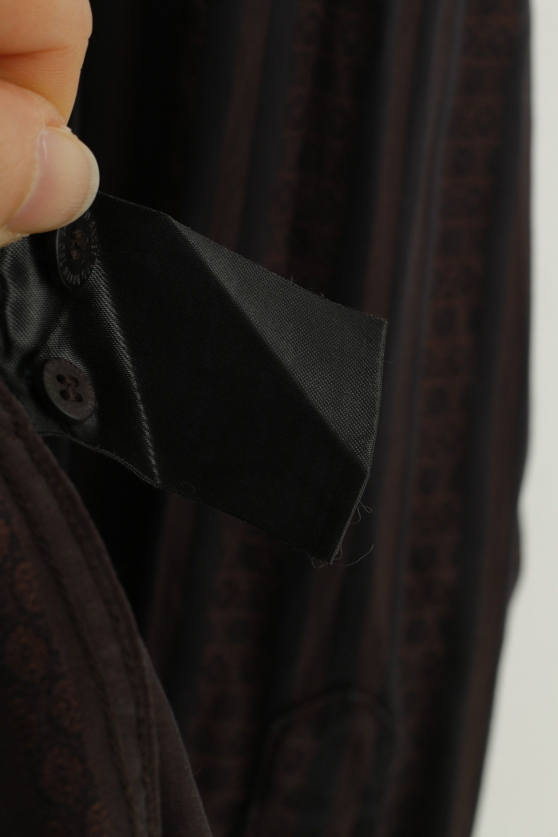 Ted Baker Ted Baker Men 6 XL Casual Shirt Brown Black Striped 11164 Size US XL / EU 56 / 4 - 5 Thumbnail