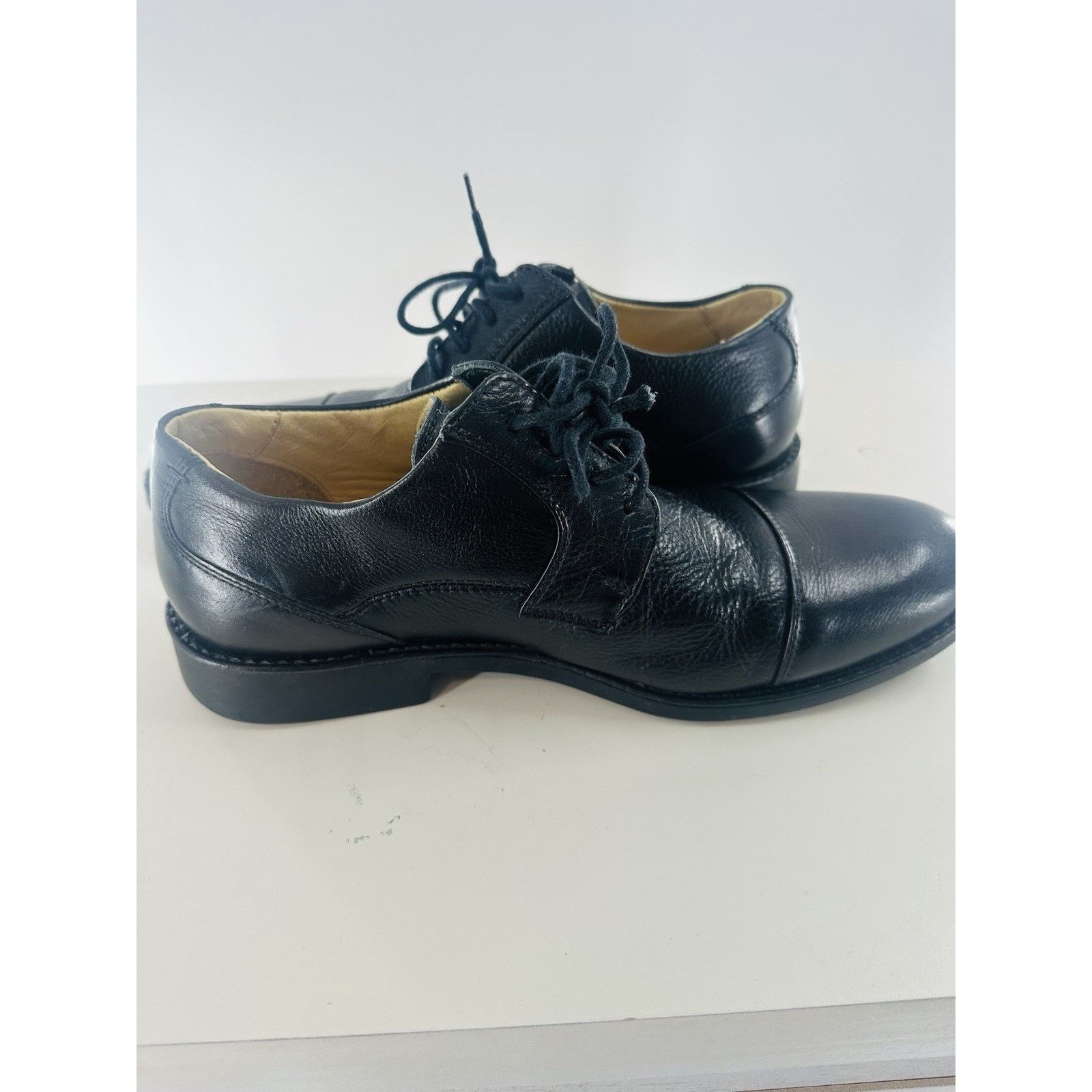 Belvedere Studio Belvedere Black Leather Business Dress Shoes Brazil Size US 6 / EU 39 - 9 Thumbnail