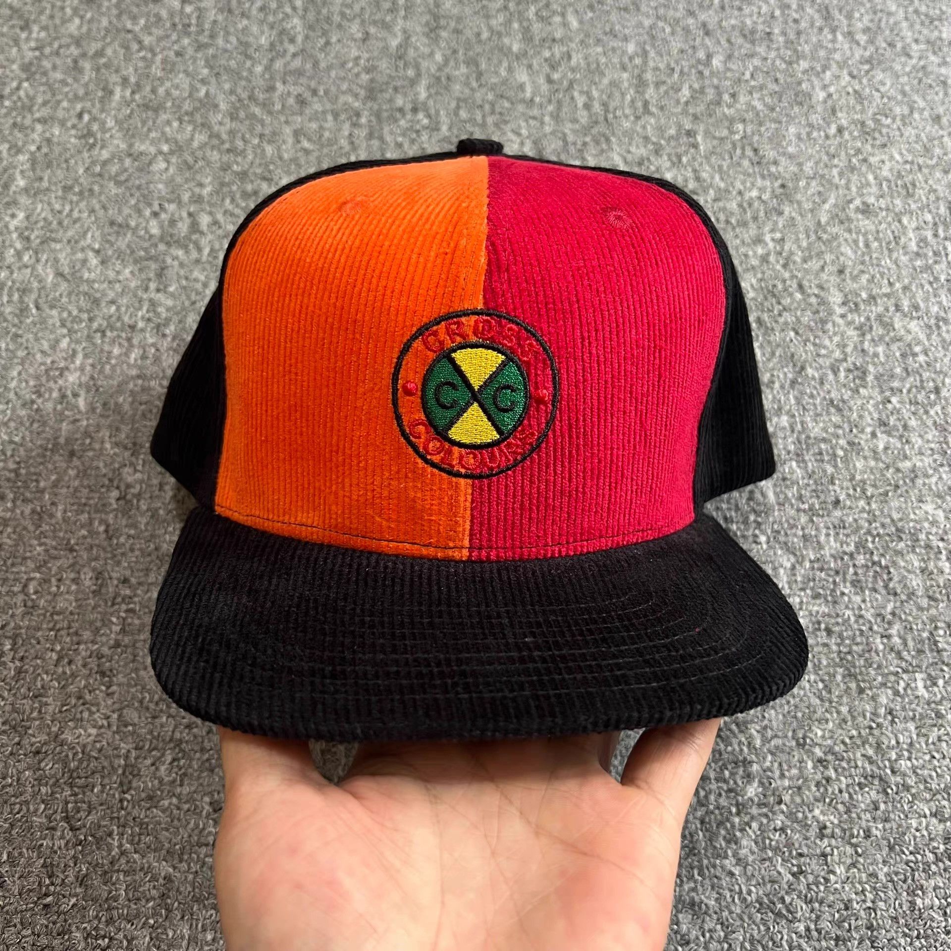 Cross Colours Cross Colours embroidered corduroybrim baseball cap Q7 Size ONE SIZE - 1 Thumbnail
