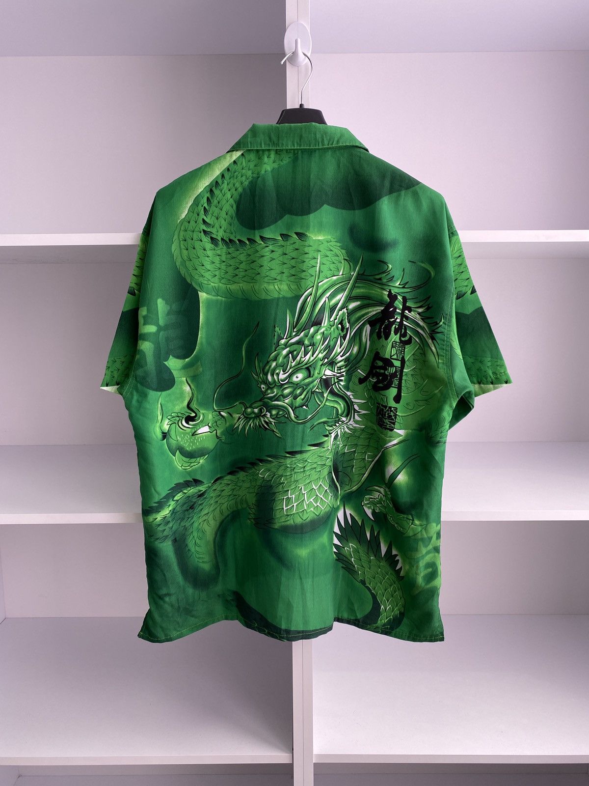 Japanese Brand × Vintage Vintage Japanese Style Dragon Short Sleeve Shirt Size US XXL / EU 58 / 5 - 7 Thumbnail