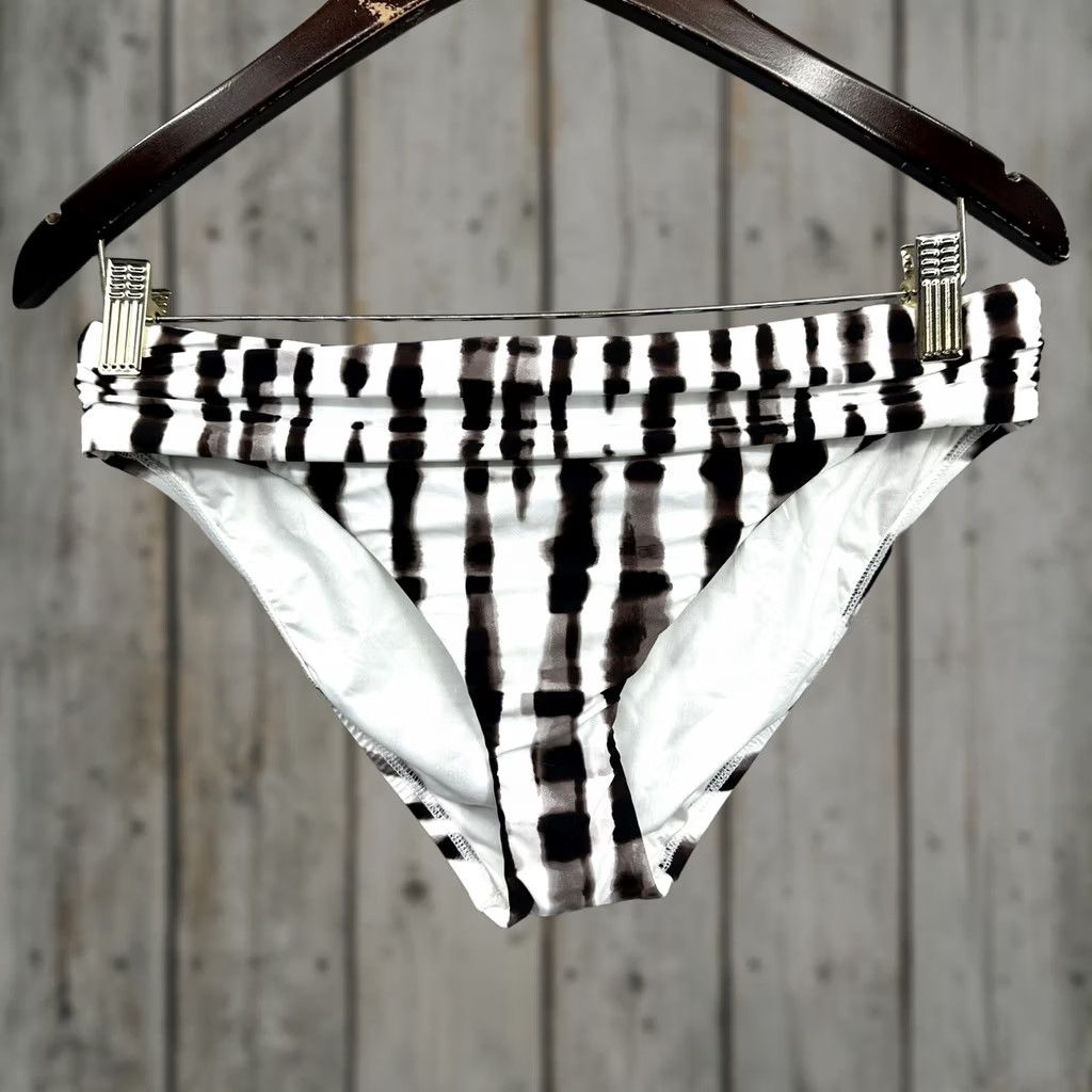 Vintage La Blanca Swim Bikini Bottom Striped Hipster Ruched Animal Instinct 6 Womens Size 28" / US 6 / IT 42 - 1 Thumbnail