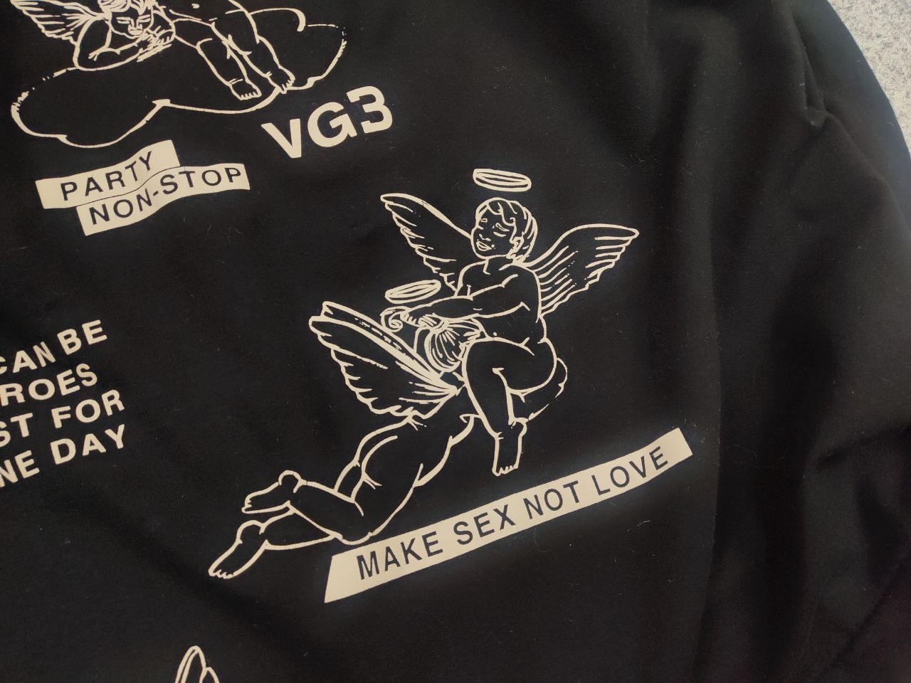 Japanese Brand Vagabond Studio Design Art Logo Make Sex Oversized Hoodie Size US M / EU 48-50 / 2 - 10 Thumbnail