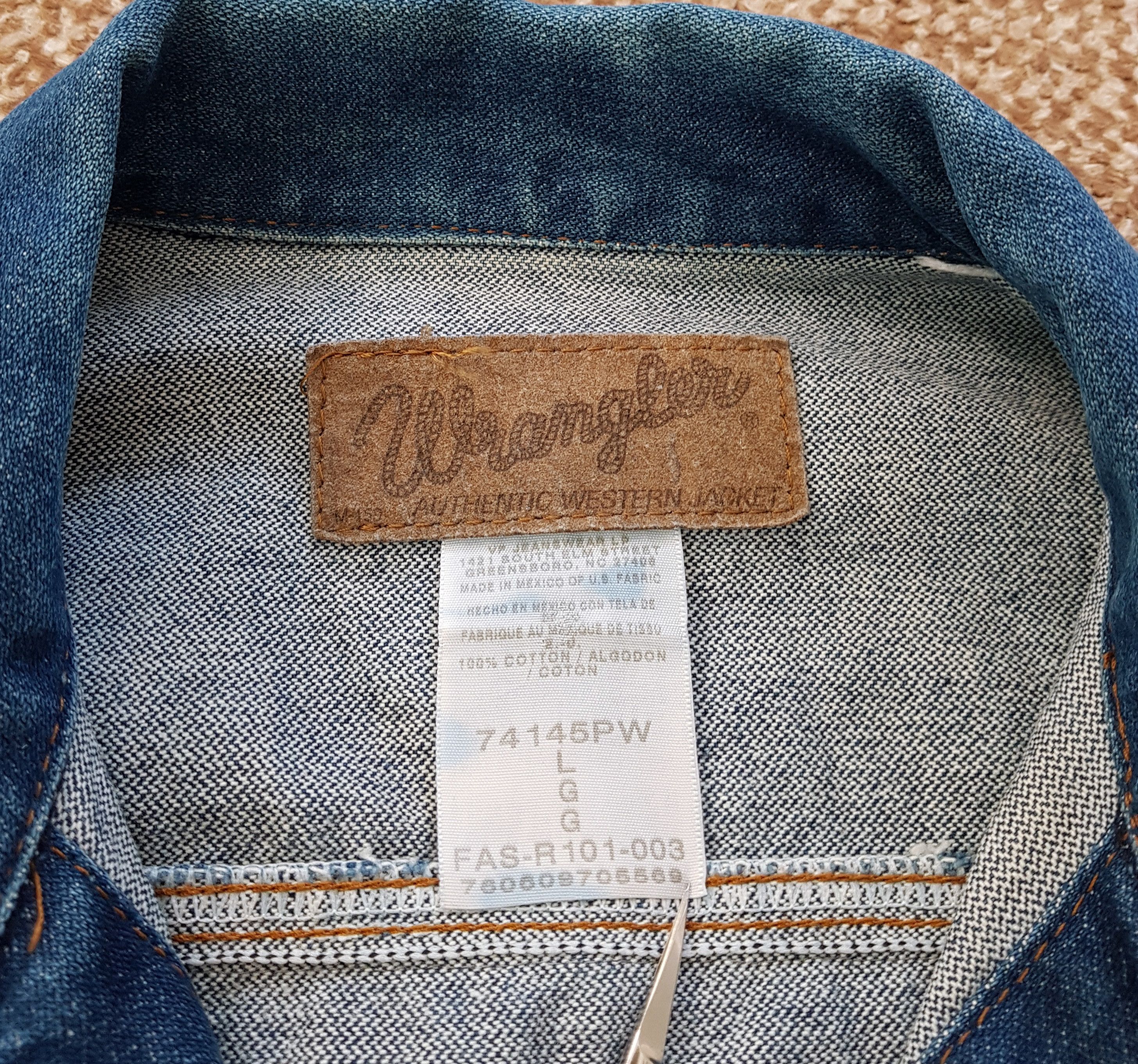 Wrangler Metallica WorldWired Vintage Wrangler Denim Jean Jacket sz L Size US L / EU 52-54 / 3 - 15 Thumbnail
