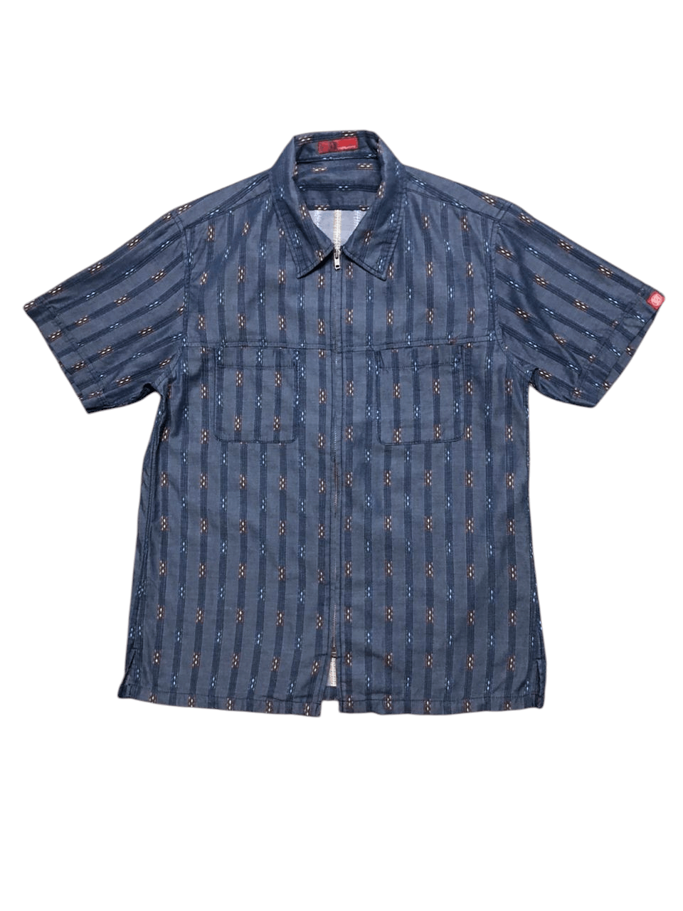 291295=Homme Vintage 291295=Homme Native Zipper Shirt Short Sleeve Size US M / EU 48-50 / 2 - 1 Thumbnail