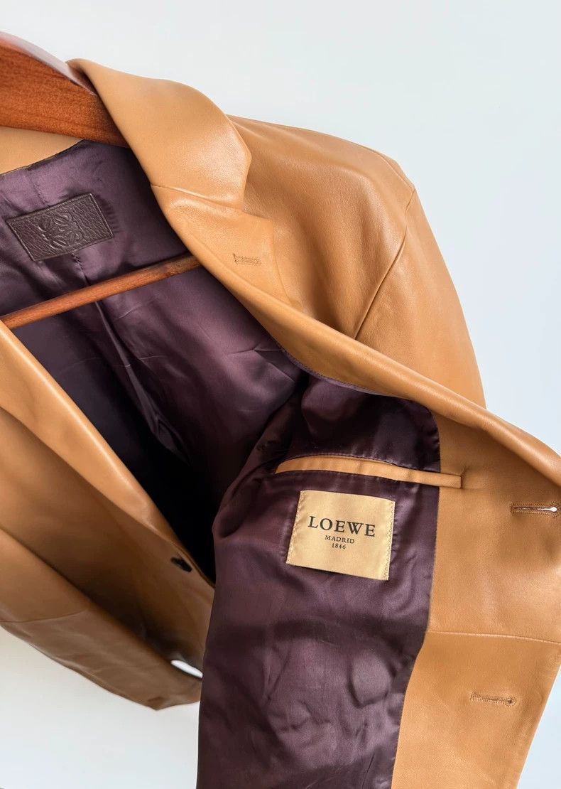 Loewe LOEWE Caramel colored lamb skin coat Size L / US 10 / IT 46 - 7 Thumbnail