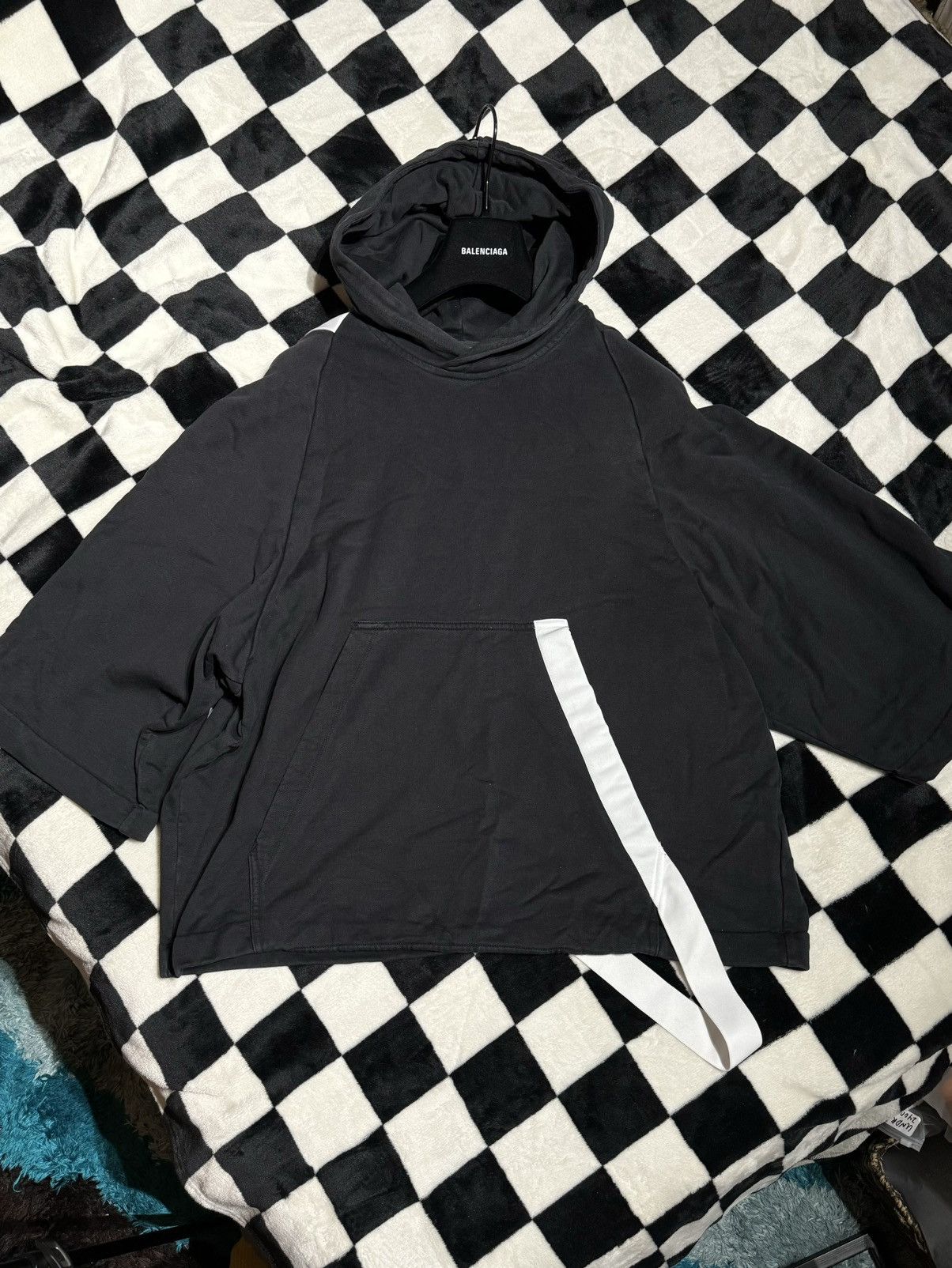 Y-3 OVERSIZED 3 QUARTER HOODIE 3 STRIPES ADIDAS SWEATSHIRT Size US M / EU 48-50 / 2 - 3 Thumbnail