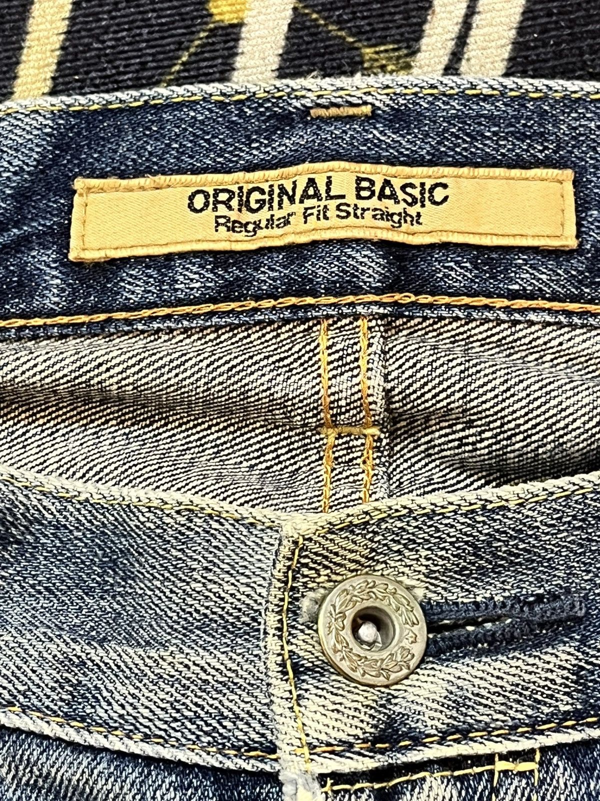 Uniqlo Vintage Uniqlo S-002 Faded Scratch Denim Size US 33 - 8 Thumbnail