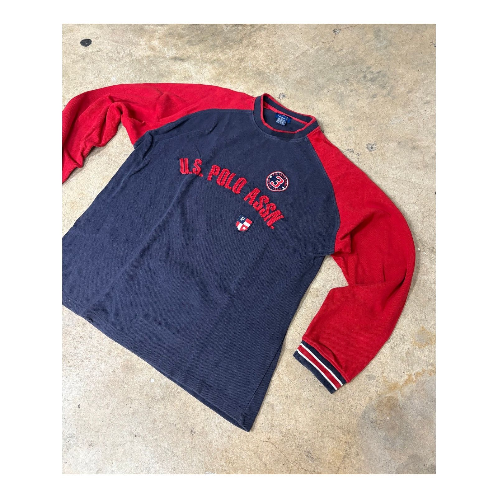 U.S. Polo Assn. U.S. Polo Assn. Long Sleeve Knitted Sweatshirt 90s Retro XL Size US XL / EU 56 / 4 - 2 Thumbnail
