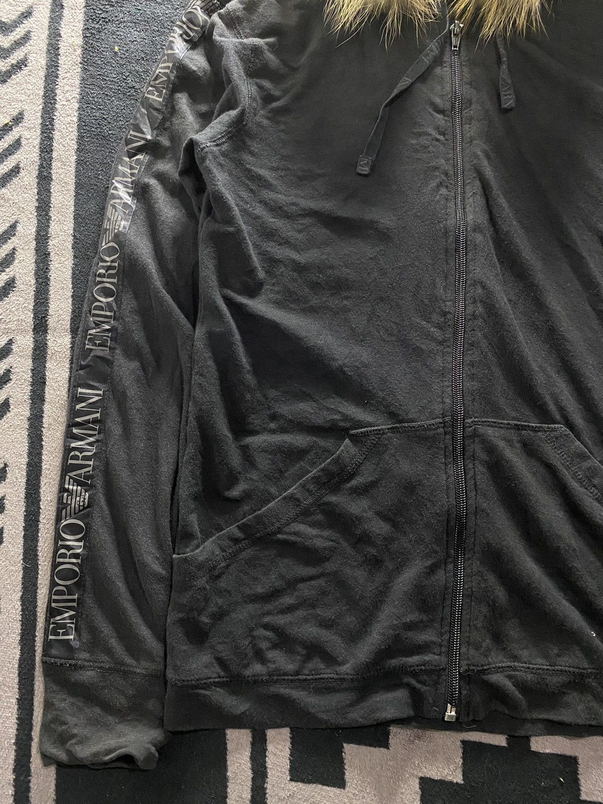 Emporio Armani × If Six Was Nine × Japanese Brand 2000s emporio armani faux fur hoodie Size US M / EU 48-50 / 2 - 3 Thumbnail