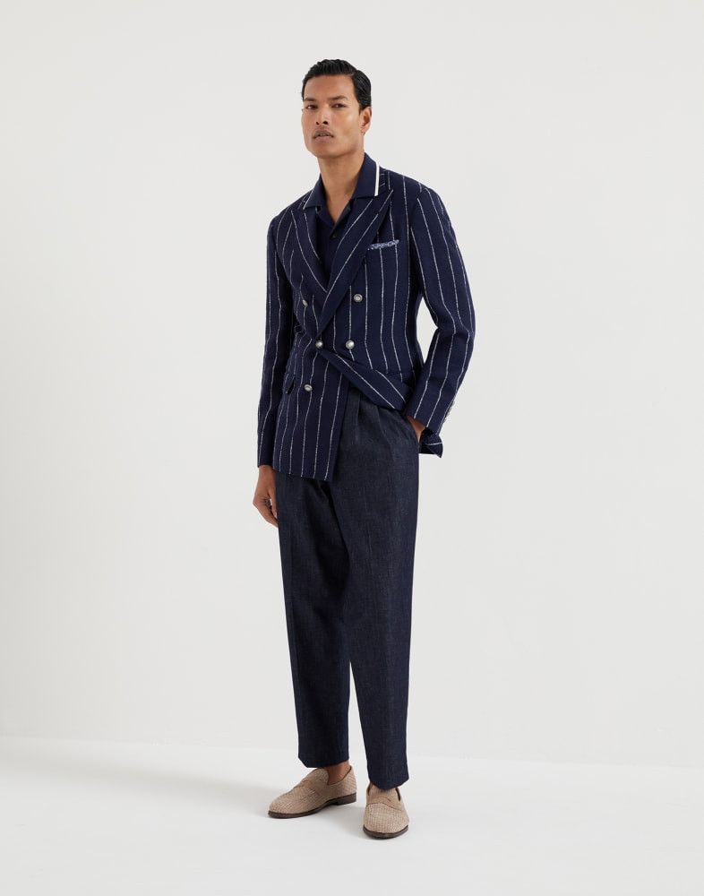 Brunello Cucinelli o1w1db10825 Denim Pants in Navy Blue Size US 36 / EU 52 - 4 Thumbnail