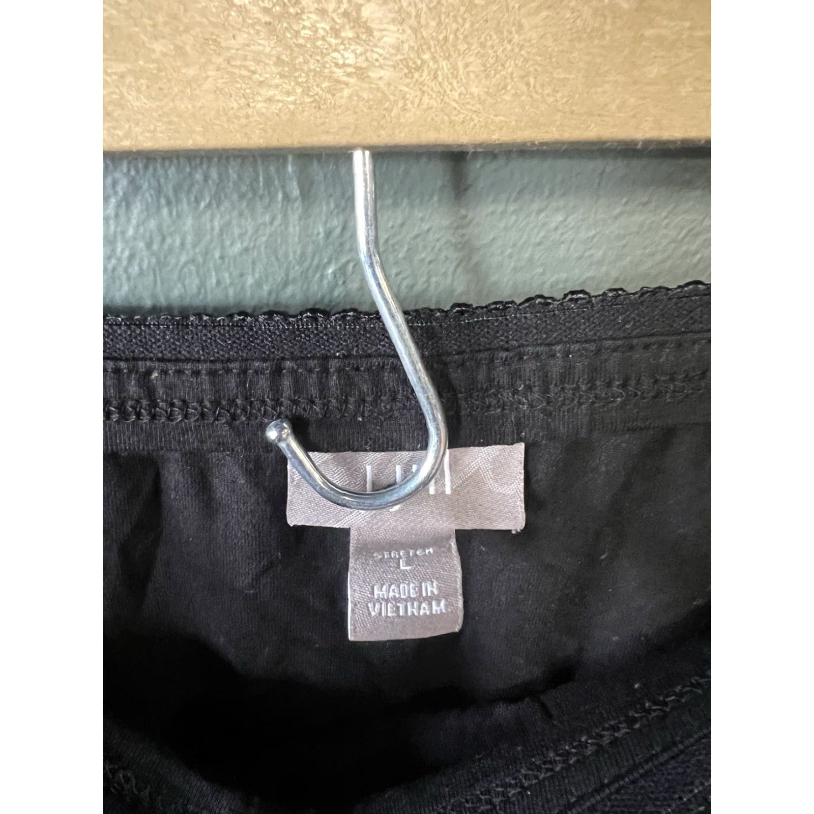 J. Jill J. Jill Skirt Womens Black Stretch Midi Straight & Pencil Size L Size 36" / US 14 / IT 50 - 3 Thumbnail