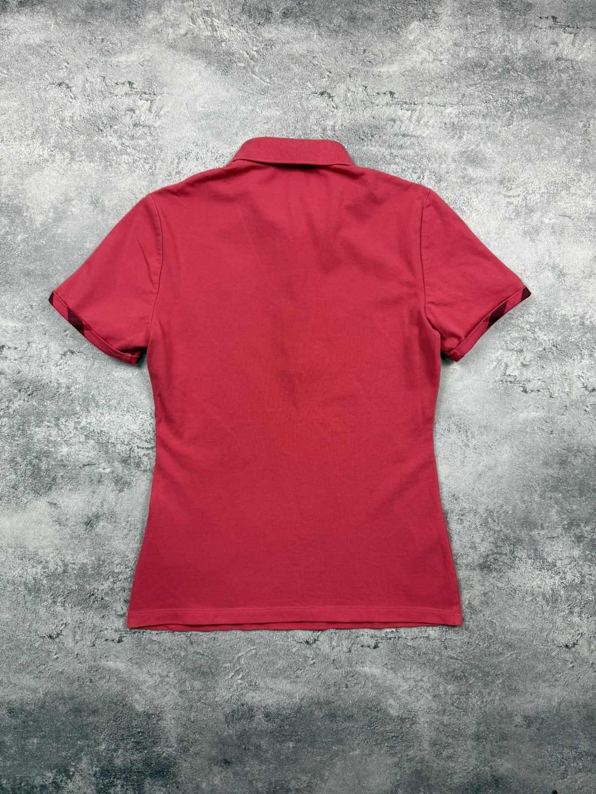 Burberry Burberry Brit Nova Check Pink Polo T-Shirt Y2K Tee Luxury Size S / US 4 / IT 40 - 18 Thumbnail