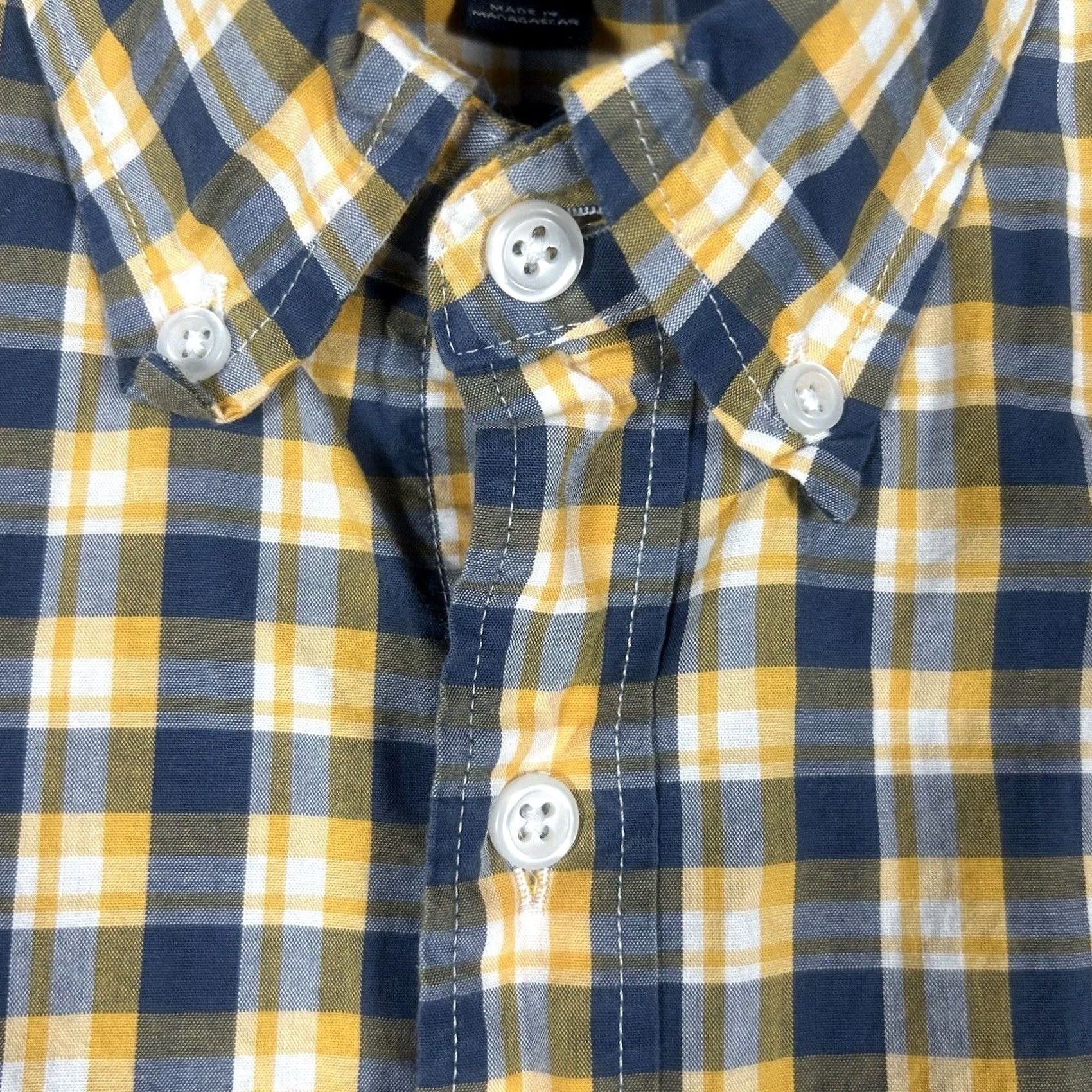 J.Crew J.CREW Button-Up Shirt Slim Flex Washed Yellow Plaid Long Sleeve Size L Mens Small business casual formal workwear shirt Size US L / EU 52-54 / 3 - 2 Thumbnail