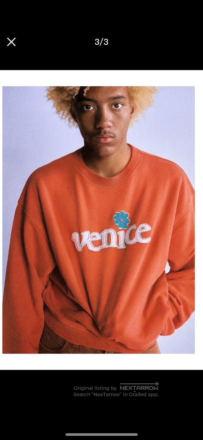 ERL ERL Sweatshirt, orange color Size US M / EU 48-50 / 2 - 3 Thumbnail