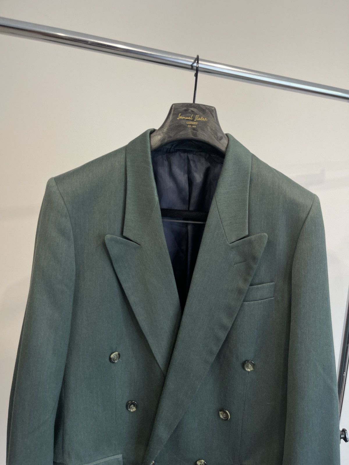 Vintage 🔥Vintage double-breasted blazer classic jacket sport coat Size 40R - 4 Thumbnail