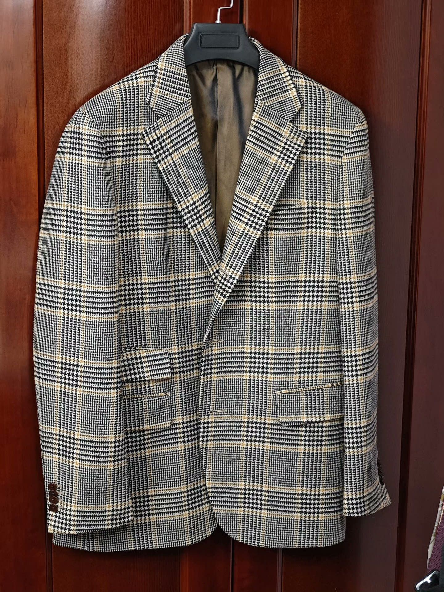 Portuguese Wool Houndstooth Blazer